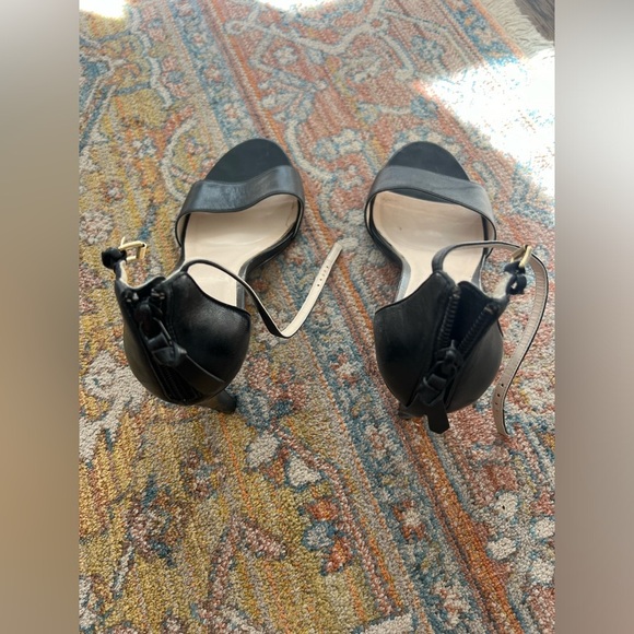 Cole Haan Black Ankle Strap Heels, Size 9 - Picture 2 of 5